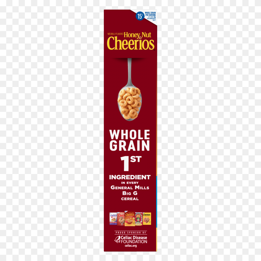 1800x1800 Honey Nut Cheerios, Gluten Free Cereal, Giant Size, Oz Box - Cheerios PNG