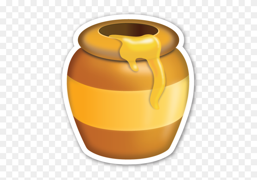 470x528 Honey Pot Clip Art Cuties, Emojis - Honey Jar PNG