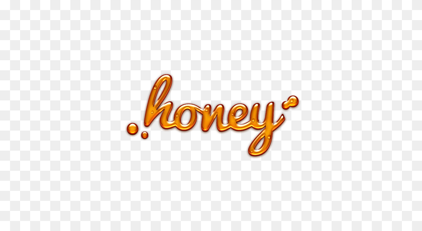 400x400 Honey Text Transparent Png - Honey PNG
