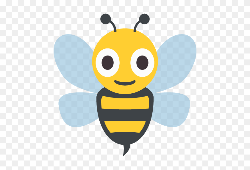 512x512 Пчелы-Смайлики Для Facebook, Идентификатор Электронной Почты Для Sms - Смайлики С Пчелами В Формате Png