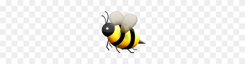 160x160 Honeybee Emoji On Apple Ios - Bee Emoji PNG