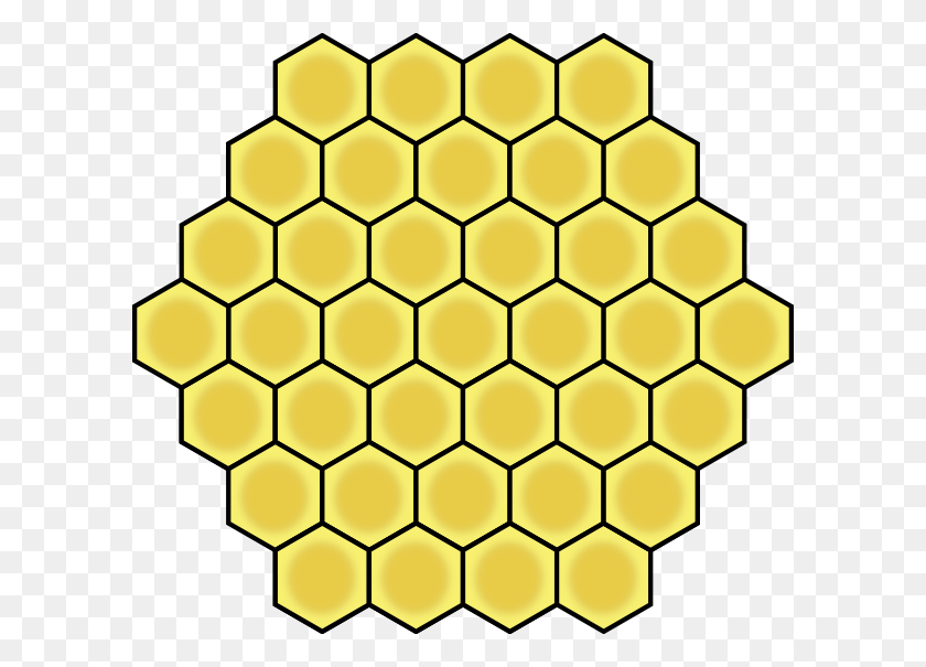 600x545 Honeycomb Clip Art - Honeycomb Clipart