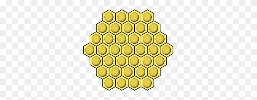 300x269 Honeycomb Clipart Png For Web - Honey Comb PNG