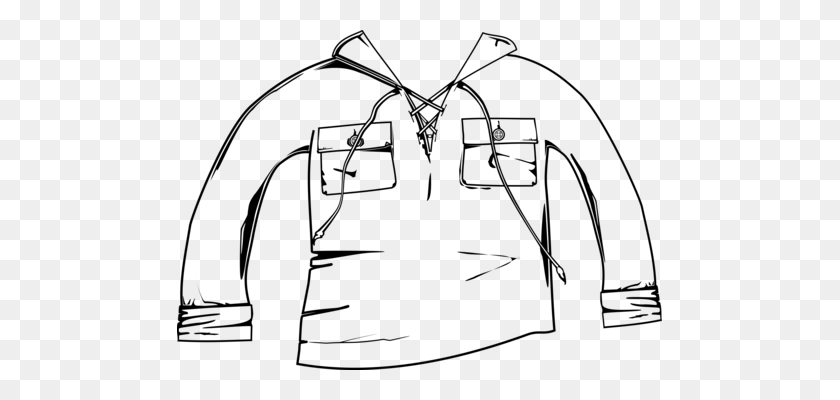 485x340 Hoodie T Shirt Jacket Collar - Hoodie Clipart