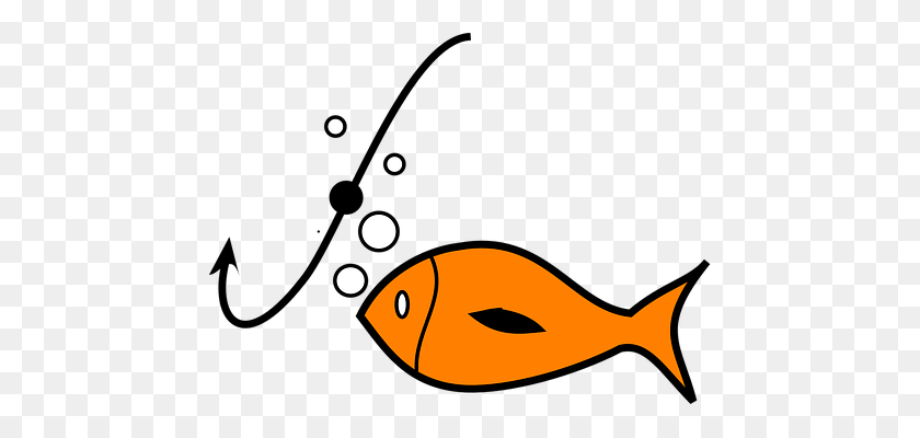458x340 Hook Clipart Fishing Lure - Fish Hook Clipart