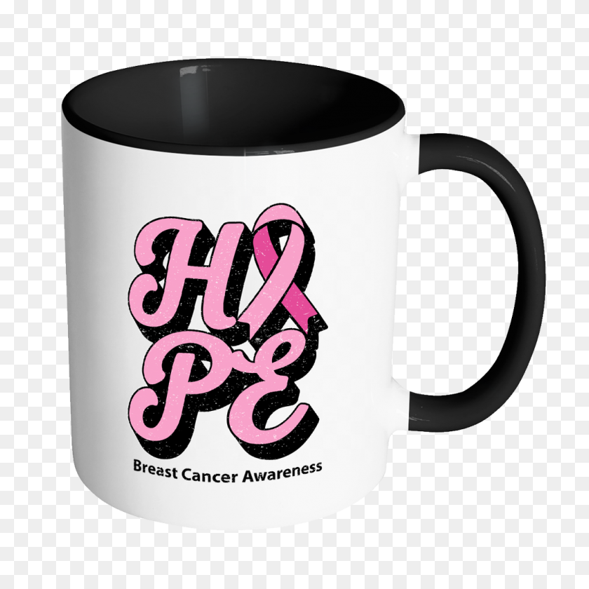 1024x1024 Hope Breast Cancer Awareness Pink Ribbon Awesome Merchandise - Pink Ribbon PNG