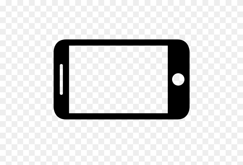 512x512 Horizontal, Device, Phone, Iphone Icon - Mobile Phone Icon PNG