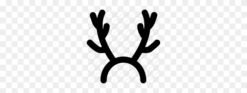 256x256 Horns Clipart Reindeer Antler - Antlers PNG