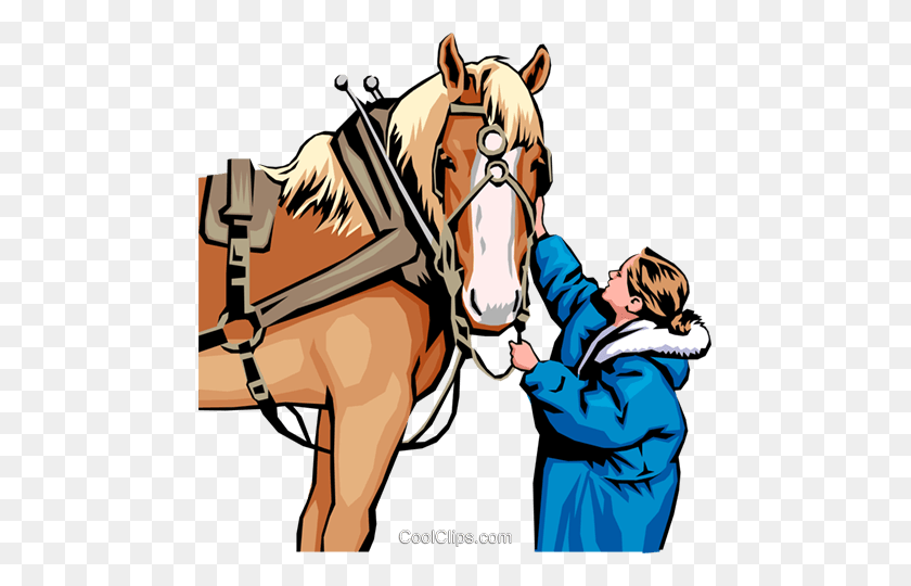 473x480 Лошадь И Женщина Клипарт В Векторе - Бесплатный Клипарт Лошадь