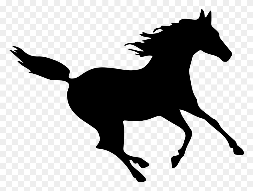 980x720 Лошадь Черный Быстрый Бегущий Силуэт Png Скачать Бесплатно - Бегущий Силуэт Png