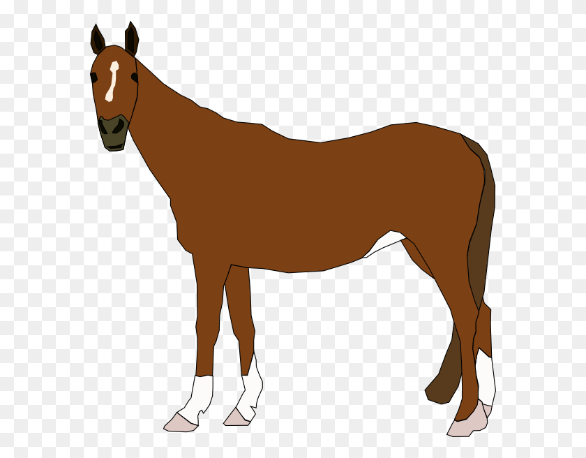 582x596 Imágenes Prediseñadas De Caballo - Draft Clipart