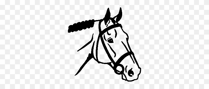 294x300 Лошадь Картинки Черный И Белый - Клипарт Лошадь Черный И Белый