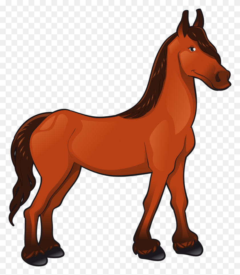 958x1108 Horse Clipart - Mustang Horse Clipart