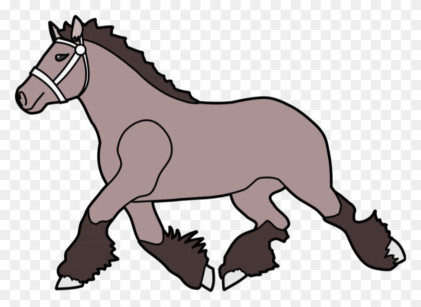 900x640 Лошадь - Векторный Клипарт - Голова Мустанга