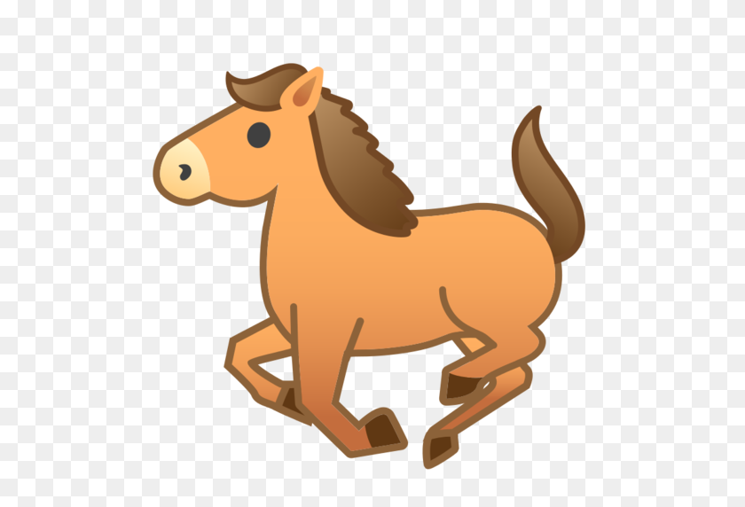 512x512 Horse Emoji - Horseback Riding Clipart