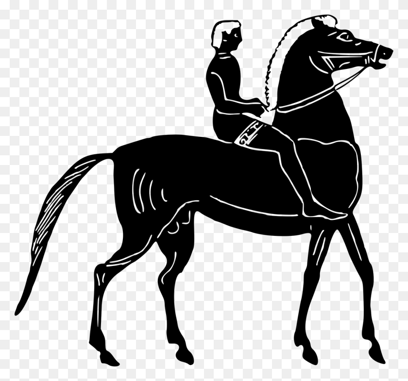 1280x1191 Horse Equestrian Clip Art - Black Horse Clipart
