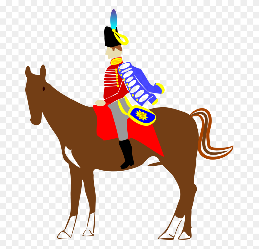 675x750 Horse Equestrian Soldier Military Cavalry - Cavalry Clipart