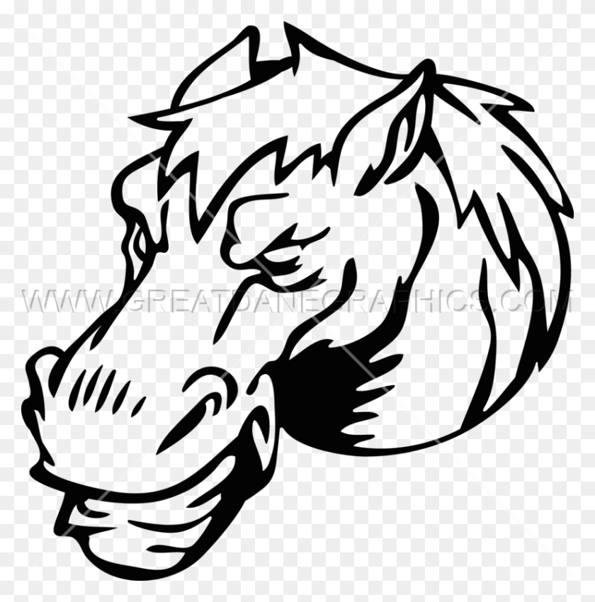 825x836 Horse Head Production Ready Artwork For T Shirt Printing - Horse Head PNG