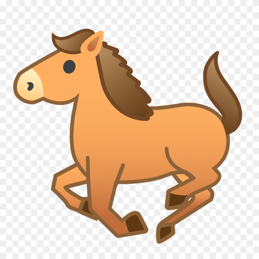 1024x1024 Значок Лошадь Ното Смайлики Животные Набор Иконок Природы Google - Значок Лошадь Png
