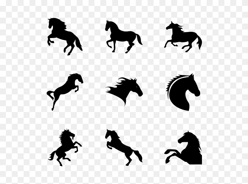 600x564 Horse Icon Packs - Mustang Horse PNG