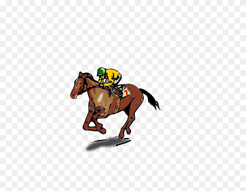 600x592 Лошадь-Жокей Клипарт Картинки - Верховая Езда Клипарт