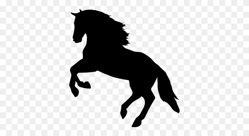 400x400 Horse Jumping Silhouette Transparent Png - Mustang Horse PNG