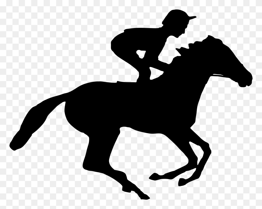 2316x1813 Horse On Jockey Silhouette Clipart Png - Horse Silhouette Clip Art