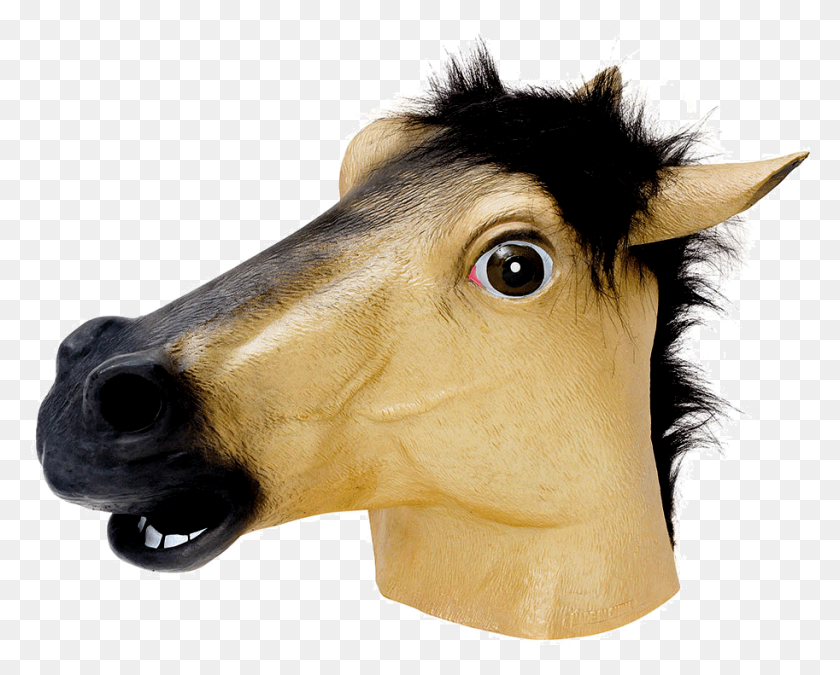 913x721 Horse Overhead Rubber Mask Fancy Dress Costume Outfit - Horse Head PNG