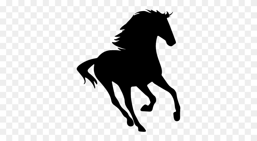 400x400 Horse Running Silhouette Facing Right Free Vectors, Logos - Running Silhouette PNG