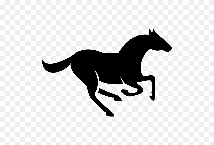 512x512 Horse Running Silhouette Transparent Png - Running Silhouette PNG