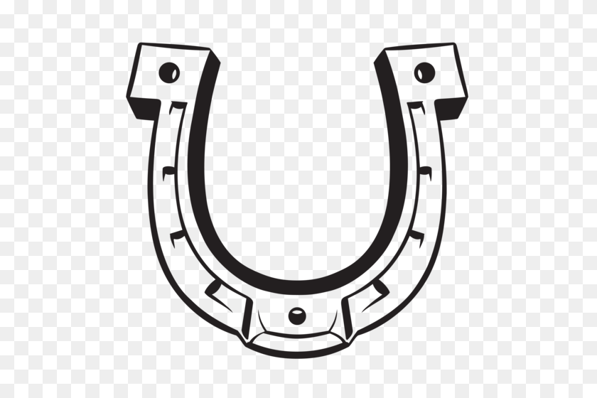 500x500 Horse Shoe Clipart - Army Clipart Black And White