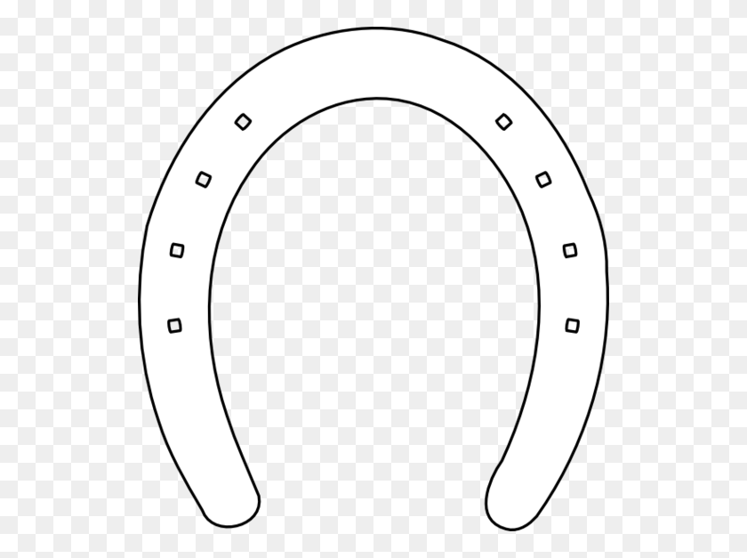 530x567 Horse Shoe Template Clipart - Horses Clipart Black And White