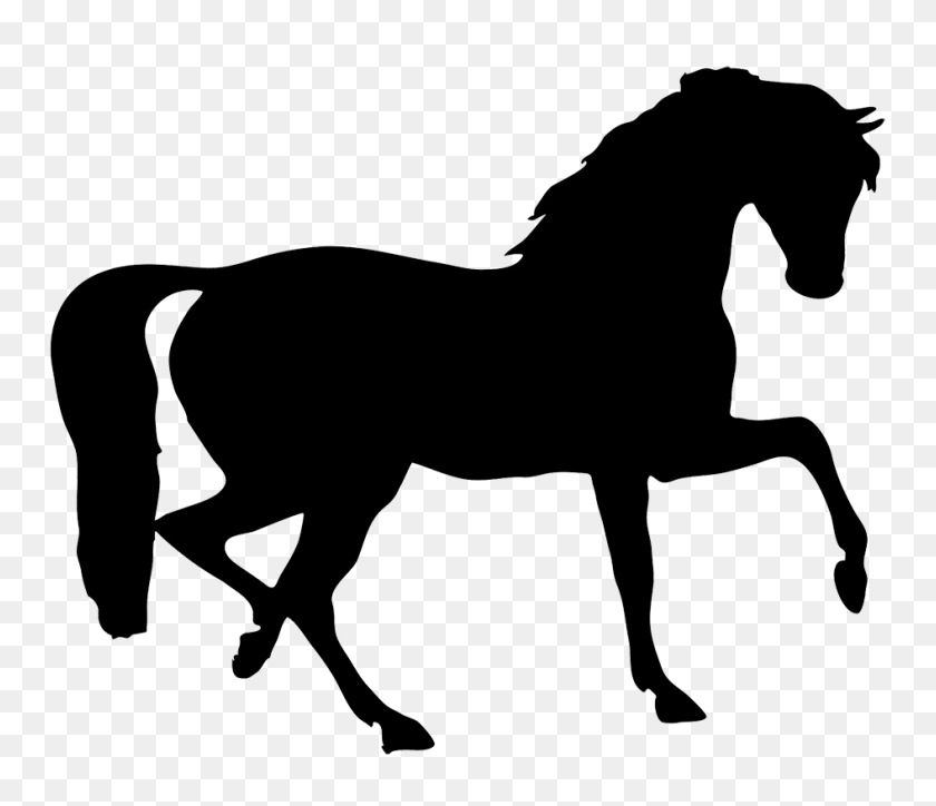 945x805 Лошадь Силуэт Клипарт Бытовые Средства Лошади - Лошадь И Всадник Клипарт
