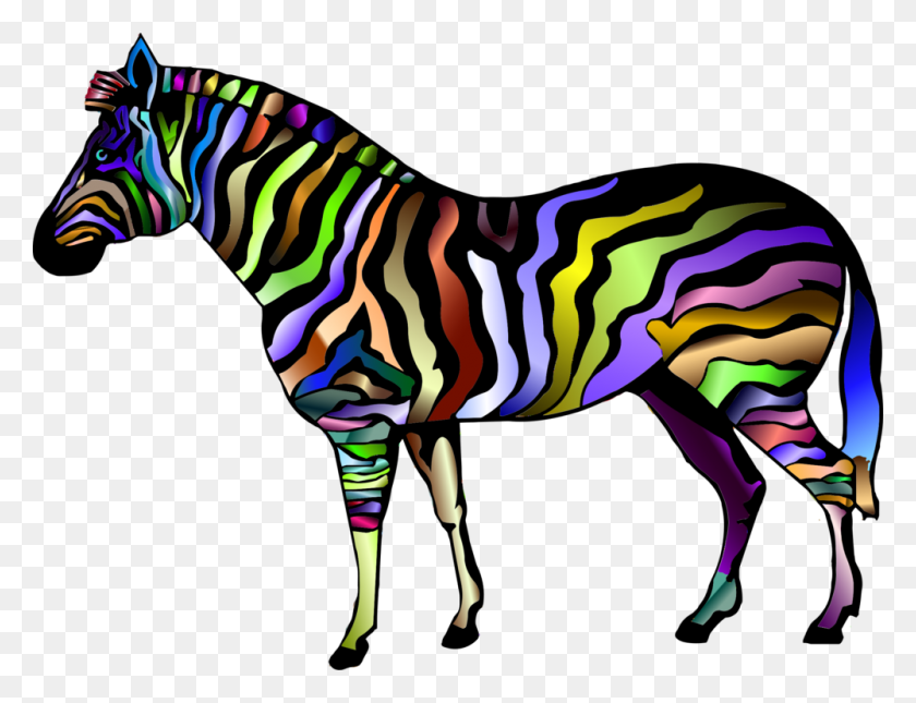 1000x750 Horse Zebra Computer Icons Stripe Quagga - Free Zebra Clipart