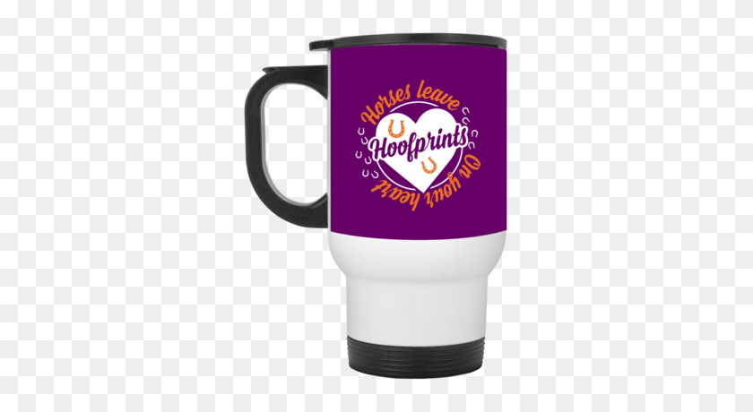 400x400 Horses Leave Hoofprints On Your Heart Horse Mugs - Lean Cup PNG