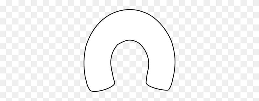 298x270 Horseshoe Clipart Outline Black And White - Horse Clipart Outline