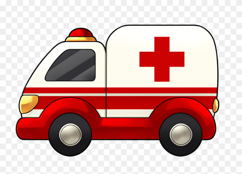 800x560 Hospital, Doentes E Ambulancia, Clip - Paramédico Clipart