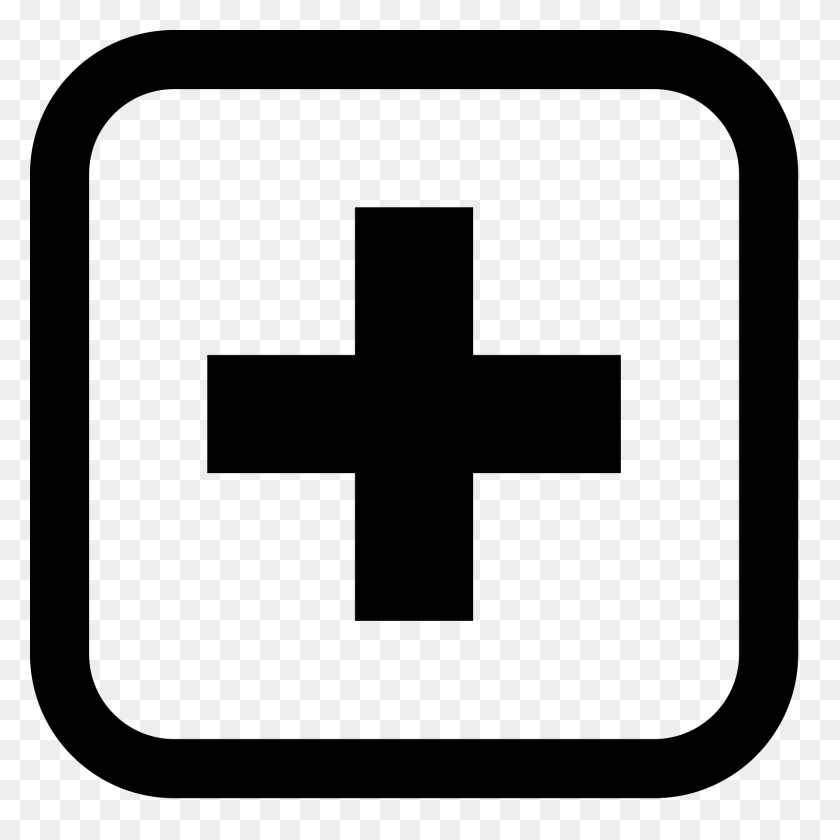 1600x1600 Hospital Icon - Cross Icon PNG