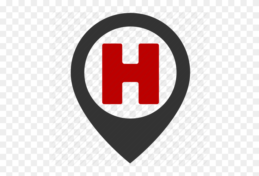 512x512 Hospital, Location, Map, Pn - Hospital Icon PNG