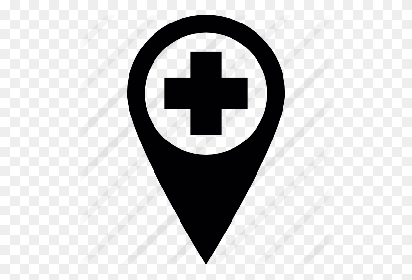 512x512 Hospital Pin - Hospital Icon PNG