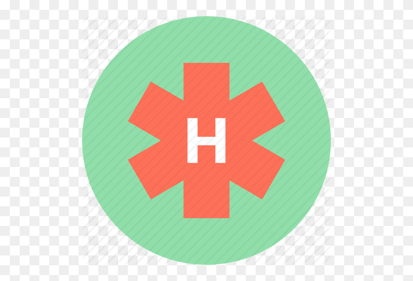 512x512 Знак Больницы, Символ Больницы, Медицина, Медицинская Звезда, Звезда - Медицинский Символ Png
