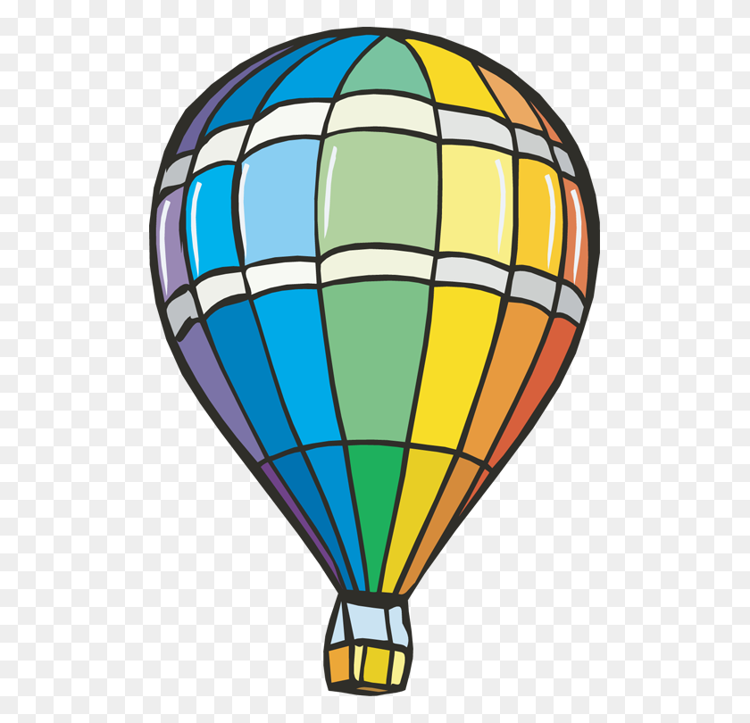 505x750 Hot Air Balloon Border Clip Art - Zeppelin Clipart