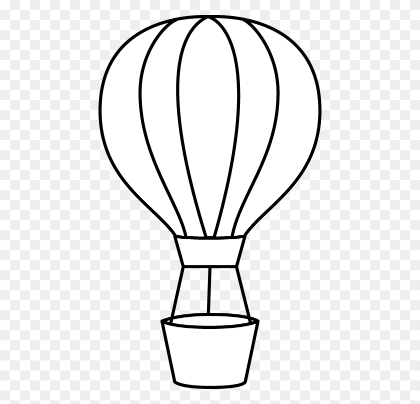 446x747 Hot Air Balloon Clip Art - Music Notes Clipart Black And White