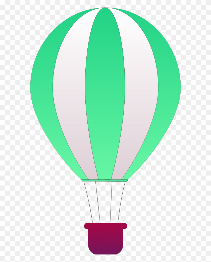 600x985 Hot Air Balloon Clip Art - Fan Clipart