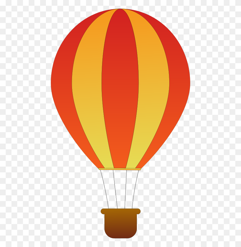 490x800 Hot Air Balloon Clip Art Free - Convection Clipart