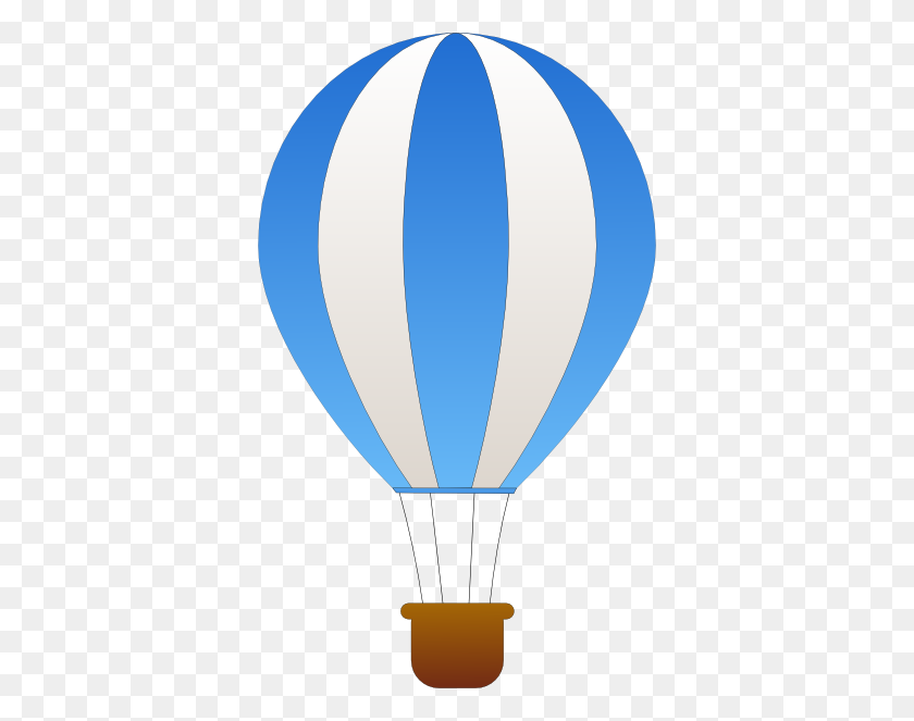 366x603 Hot Air Balloon Clip Art Outline - Single Balloon Clipart