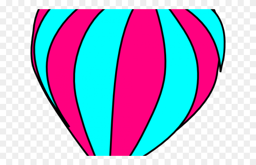 640x480 Hot Air Balloon Clipart - Pink Balloon Clipart