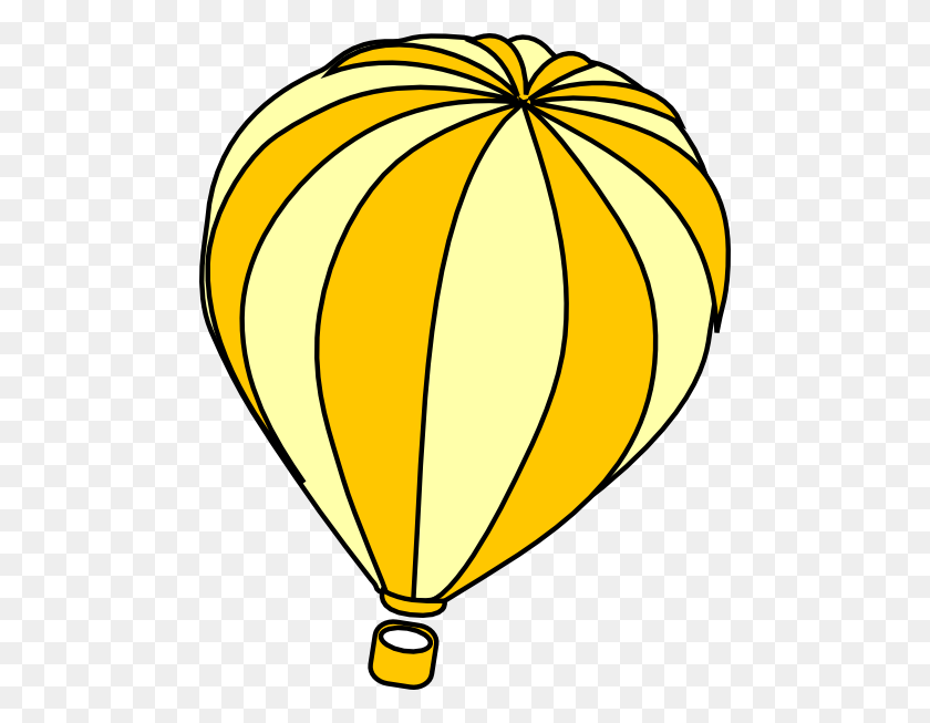 480x593 Hot Air Balloon Drawing Template - Air Balloon Clipart