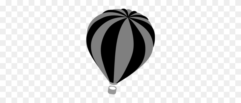 240x299 Hot Air Balloon Grey Clip Art - Hot Air Balloon Clipart Black And White