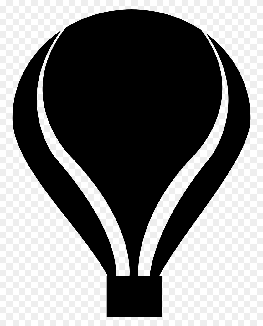 762x980 Hot Air Balloon Png Icon Free Download - Hot Air Balloon Clipart Black And White